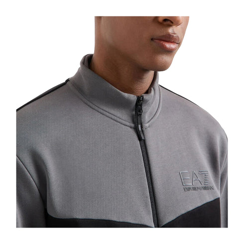 EA7 EMPORIO Tuta sportiva Tuta Uomo Athletic Colour Block Nero grigio A24 - EA7 EMPORIO6DPV60PJVTZ - 1200 - S - Francavilla Moda